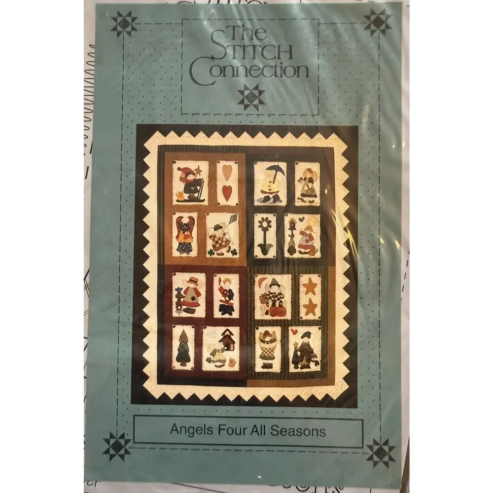 The Stitch Connection Angels Four All Seasons 12 Month Quilt Block Patterns Only